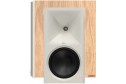 Klipsch NINES II hoparlör, beyaz/açık ahşap kaplama, horn tweeter ve woofer.