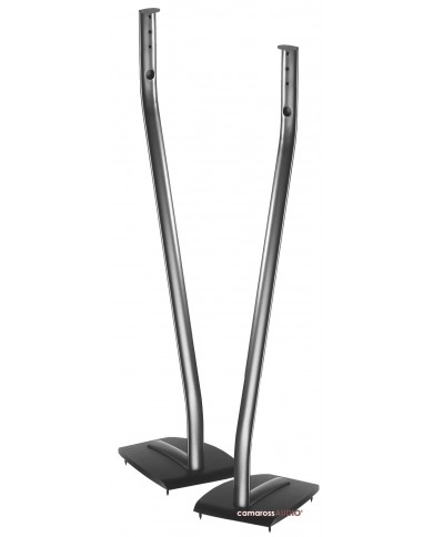 Paradigm LS-20 hoparlör standı, kavisli metal gövde, gri renk.