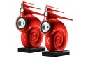 Parlak Kırmızı Bowers & Wilkins Nautilus Hoparlörler, Lüks Ses Sistemi