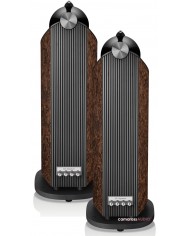 Bowers & Wilkins 801 D4 Signature hoparlör, koyu ahşap kaplama.