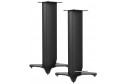 Siyah Dynaudio Focus 10 & Stand 20 hoparlör sehpaları (speaker stands)
