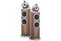 Bowers & Wilkins 803 D4 hoparlör, ahşap kabinli, gümüş tweeterli.