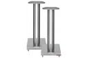 Bowers & Wilkins FS-805 D4 hoparlör standı, gümüş renkli, modern tasarım.
