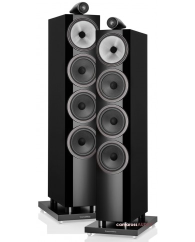 Bowers & Wilkins 702 S3 Siyah Parlak Kule Hoparlör Çifti