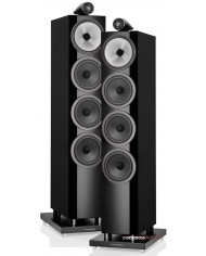Bowers & Wilkins 702 S3 Siyah Parlak Kule Hoparlör Çifti