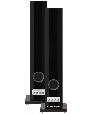 Bowers & Wilkins 704 S3 Siyah Parlak Kule Tipi Hoparlör Çifti