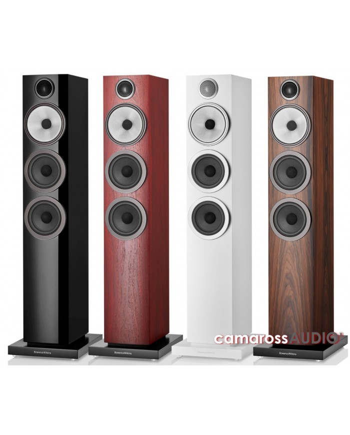 Bowers & Wilkins 704 S3 Kule Hoparlör Siyah, Beyaz, Kırmızı Ahşap Seçenekleri