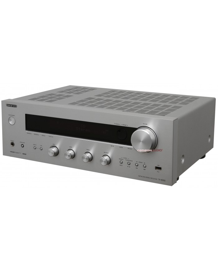 Onkyo TX-8050 Network Stereo Receiver Gümüş Renk Ön Görünüm