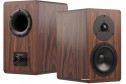 Dynaudio Legend hoparlör, ceviz kaplama, arkadan portlu, kompakt bookshelf hoparlör.