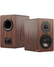 Dynaudio Legend hoparlör, ceviz kaplama, arkadan portlu, kompakt bookshelf hoparlör.