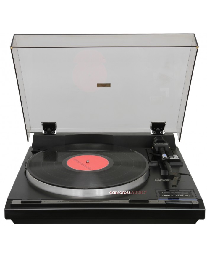 Pioneer PL-960 Siyah Plak Çalar, Quartz FLL/Direct Drive, Açık Kapaklı