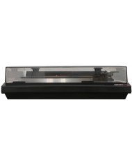 Pioneer PL-960 plak çalar siyah gövde ve şeffaf kapaklı.