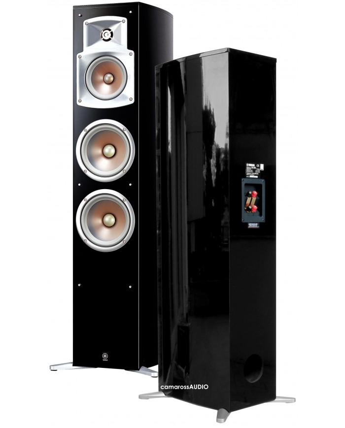 Yamaha NS-555 Siyah Parlak Kule Tipi Hoparlör Müzik Sistemi