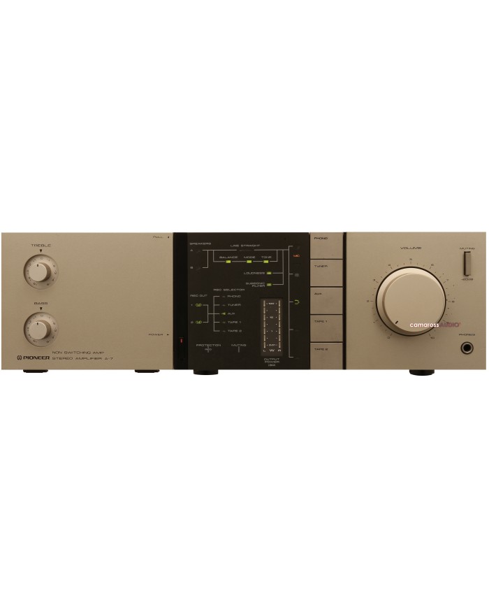 Pioneer A-7 Vintage Stereo Amplifikatör, Bej Kasa, Analog Ekranlı