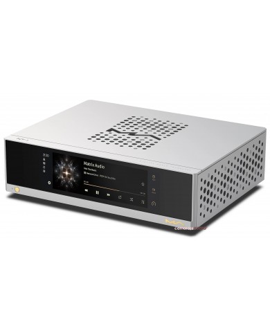 Matrix Audio NT-1 Digital Audio Transport gümüş renkli şık tasarım.