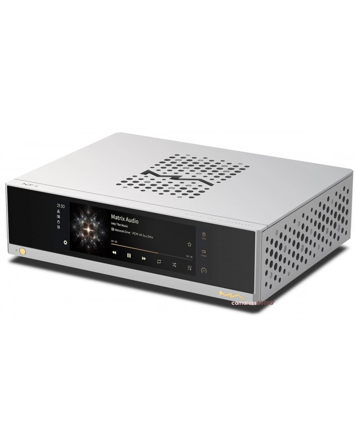 Matrix Audio NT-1 Digital Audio Transport gümüş renkli şık tasarım.