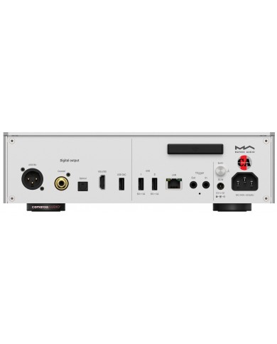 Matrix Audio TT-1 Digital Audio Transport arka panel, dijital çıkış ve bağlantı noktaları.