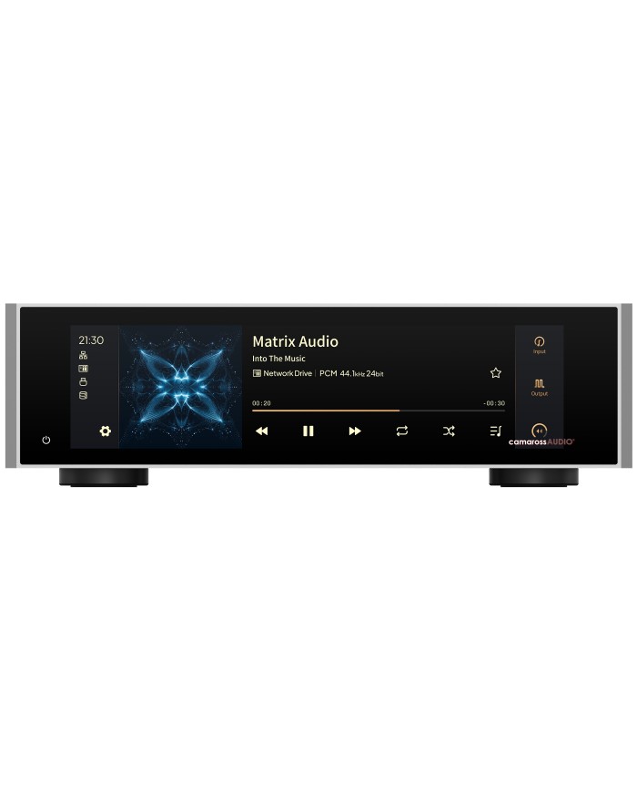 Matrix Audio TT-1 Digital Audio Transport gümüş renkli ön panel
