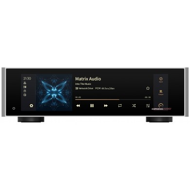 Matrix Audio TT-1 Digital Audio Transport gümüş renkli ön panel