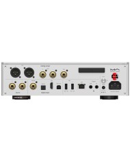 Matrix Audio TS-1 Music Streamer arka panel bağlantıları, XLR, RCA, USB, LAN.