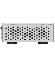 Matrix Audio TS-1 Music Streamer gümüş yan görünüm, havalandırmalı metal kasa.