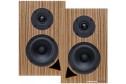 Audel U-Basik 5/8 hoparlör, zebra ahşap kaplama ve siyah sürücüler. Walnut