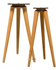 Audel U-Tripod ahşap hoparlör standı, doğal renk, modern tasarım