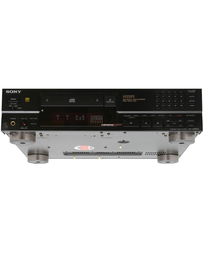 Sony CDP-X222ES Siyah Kompakt CD Çalar, Yüksek Yoğunluklu Doğrusal Dönüştürücü