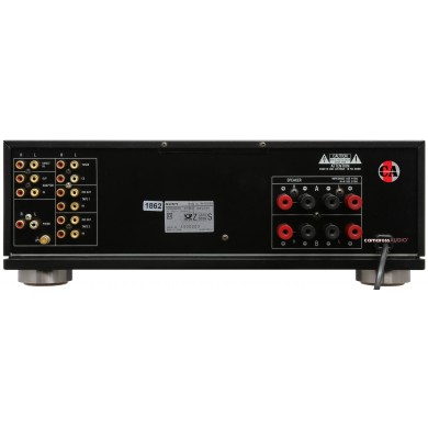 Arka SONY TA-F550ES Entegre Stereo Amfi bağlantı noktaları ve etiketleri.