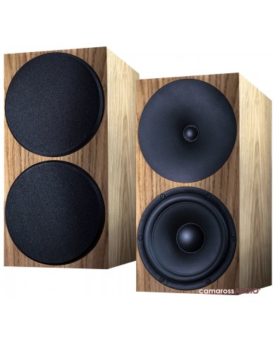 Buchardt S400 MK3 hoparlör, meşe kaplama, siyah sürücüler.