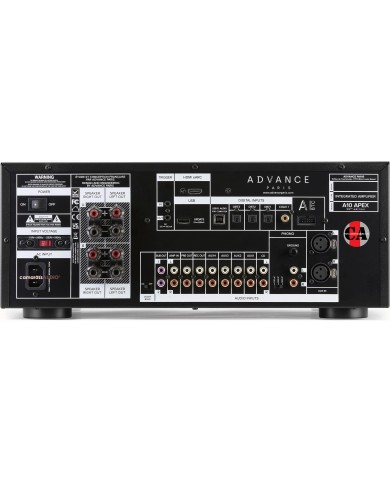 Advance Paris A10 APEX 30th ed. entegre amplifikatör arka bağlantı paneli.