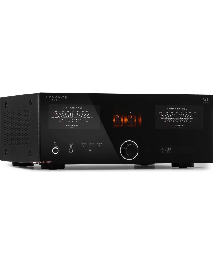 Advance Paris A10 APEX Siyah Tüplü Hi-Fi Amfi Ön Panel Detayı