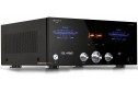 Advance Paris A12 Classic siyah stereo entegre amplifikatör ön paneli.
