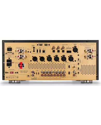 Advance Paris A12 Classic Stereo Amplifikatör arka bağlantı paneli altın rengi