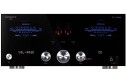 Advance Paris A12 Classic siyah stereo amfi, VU metre ve tüplü ön panel.