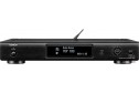 Siyah Denon DNP-720AE Network Ses Çalar ön yüzü, Wi-Fi antenli.