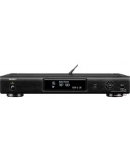 Siyah Denon DNP-720AE Network Ses Çalar ön yüzü, Wi-Fi antenli.