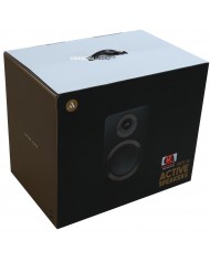 Argon Audio FORTE A5 Aktif Hoparlör kutusu, siyah ambalaj, hoparlör görseli.