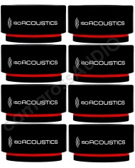 IsoAcoustics ISO-Puck Mini siyah izolatör stüdyo hoparlör standı (8 adet)
