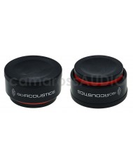 IsoAcoustics ISO-Puck Mini siyah hoparlör izolatörleri titreşim önleyici ayaklar.