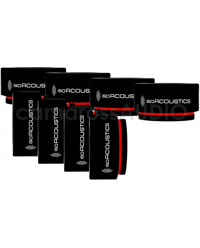IsoAcoustics ISO-Puck Mini siyah ses yalıtım ayakları (set)