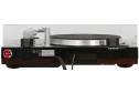 Sony PS-X75 pikap arkası görünümü, ahşap tabanlı vintage stereo sistem.