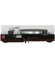Sony PS-X75 pikap arkası görünümü, ahşap tabanlı vintage stereo sistem.