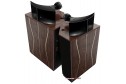 Klipschorn 80th Anniversary Edition ahşap hoparlör, siyah horn tweeter.