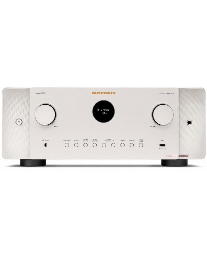 Marantz Cinema 60 AVR, beyaz renk, AV Surround Receiver, şık tasarım