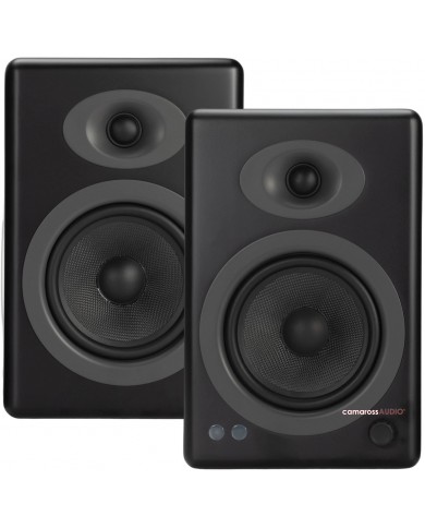 Audioengine A5+ siyah aktif hoparlörler, çift, masaüstü hoparlörler