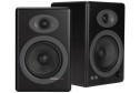 Audioengine A5+ siyah aktif hoparlörler, 2 yollu tasarımlı, 5 inç woofer.