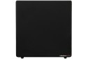 Siyah Kef Kube 12B Subwoofer, parlak üst yüzeyli, kompakt ev sineması sesi.