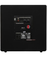 KEF Kube 12B Siyah Subwoofer arka panel bağlantı ve ayar kontrolleri.