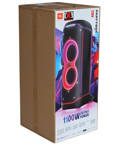 JBL PartyBox Ultimate Hoparlör Kutusu, 1100W Güç, Işıklı Tasarım